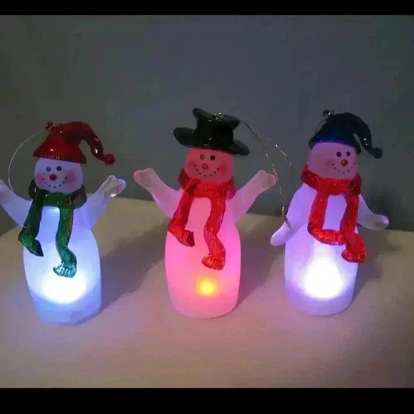 Lot of 6 light up snow men - Picture 1 of 8